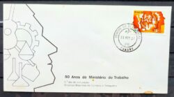 Envelope FDC 240 1981 Ministerio do Trabalho Economia CPD PR