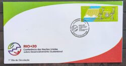 Envelope FDC 727I 2012 Rio 20 Energia Hidreletrica CBC RJ