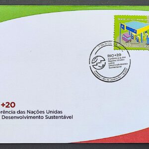 Envelope FDC 727J 2012 Rio 20 Energia Veiculos Eletricos CBC RJ
