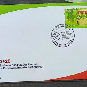 Envelope FDC 727L 2012 Rio 20 Reducao da Emissao de Carbono Empilhadeira CBC RJ