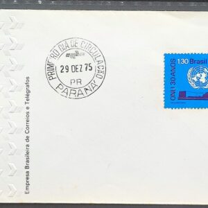 Envelope PVT 000 1975 Organizacao das Nacoes Unidas ONU CPD PR