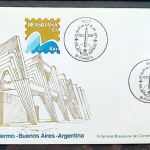 Envelope PVT 000 1981 Cristo Redentor Brasiliana Espamer Argentina CBC Buenos Aires 02