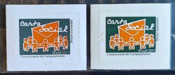 Selo Regular RHM 856 Carta Social 2011 Variedade Fosco e Brilhante