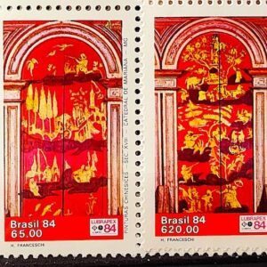 C 1390 Selo Lubrapex Portugal Pintura Sacra China Mariana 1984 Serie Completa