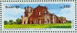 C 1448 Selo Patrimonio Mundial da Humanidade Sao Miguel das Missoes 1985