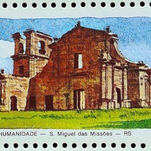 C 1448 Selo Patrimonio Mundial da Humanidade Sao Miguel das Missoes 1985