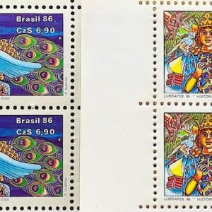 C 1534 Selo Lubrapex Filatelia Servico Postal 1986 Quadra Serie Completa