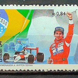 C 1921 Selo Ayrton Senna Bandeira Carro F1 1994 Serie Completa Separados 02