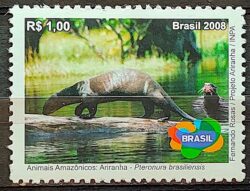 C 2764 Selo Animais Amazonicos Ariranha 2008