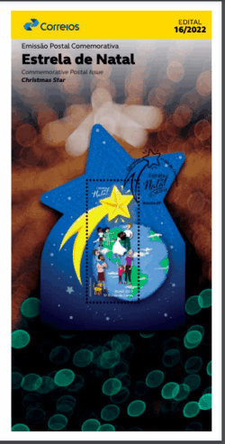 Edital 2022 16 Natal Estrela de Natal Religiao Mapa Cachorro Sem Selo