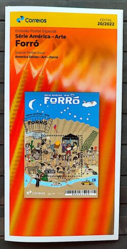 Edital 2022 20 Forro Serie America Arte Musica Gaita Cabra Estrela Lua Pipa Sem Selo