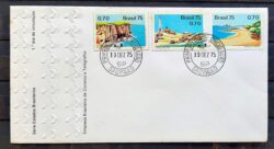 Envelope FDC 085 1975 Propaganda Turistica Torres Farol CPD SP