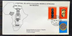 Envelope FDC 112 1977 Cultura Negra Mascara CPD SP 01
