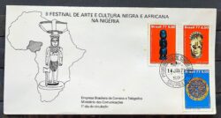 Envelope FDC 112 1977 Cultura Negra Mascara CPD SP 02