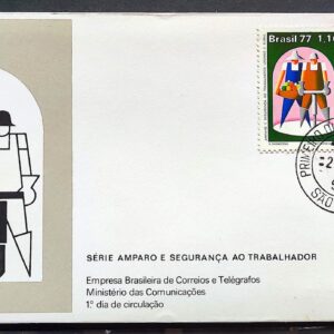 Envelope FDC 118 1977 Amparo e Seguranca Saude CPD SP 02