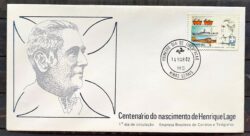 Envelope FDC 245 1982 Henrique Laje Trem Navio Aviao CPD MG