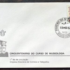 Envelope FDC 252 1982 Curso de Museologia Museu CPD MG