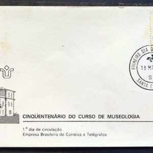 Envelope FDC 252 1982 Curso de Museologia Museu CPD SC