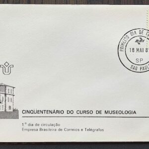 Envelope FDC 252 1982 Curso de Museologia Museu CPD SP 01
