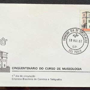 Envelope FDC 252 1982 Curso de Museologia Museu CPD SP 02