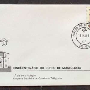 Envelope FDC 252 1982 Curso de Museologia Museu CPD SP 04