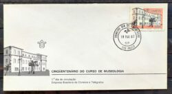 Envelope FDC 252 1982 Curso de Museologia Museu CPD SP 05