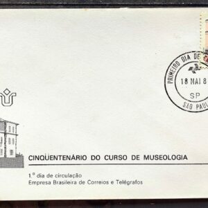 Envelope FDC 252 1982 Curso de Museologia Museu CPD SP 05