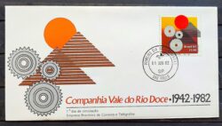 Envelope FDC 253 1982 Vale do Rio Doce Energia Economia CPD SP 01