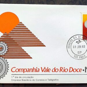 Envelope FDC 253 1982 Vale do Rio Doce Energia Economia CPD SP 02