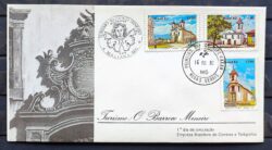 Envelope FDC 257 1982 Turismo Barroco Igreja Religiao CPD MG
