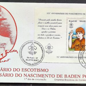 Envelope FDC 261 1982 Escotismo Baden Powell CBC e CPD SP 01