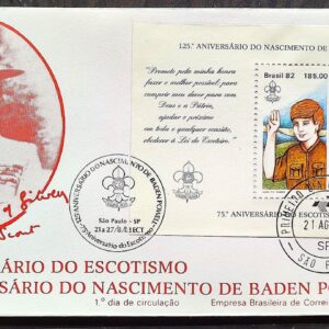 Envelope FDC 261 1982 Escotismo Baden Powell CBC e CPD SP 03