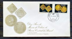 Envelope FDC 263 1982 Museu de Valores Ouro Numismatica CPD MG
