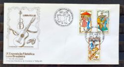 Envelope FDC 267A 1982 Lubrapex Fandango Paranaense Musica Violao Pandeiro Violino CBC PR