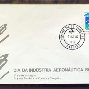 Envelope FDC 268 1982 Aeronautica Aviao Militar CPD PB