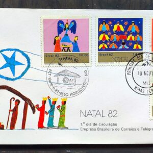 Envelope FDC 271 1982 Natal Religiao CBC e CPD MG