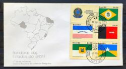 Envelope FDC 272 1982 Bandeira Paraiba Rio Grande do Norte Ceara Espirito Santo Rondonia CPD SP 01