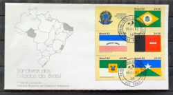 Envelope FDC 272 1982 Bandeira Paraiba Rio Grande do Norte Ceara Espirito Santo Rondonia CPD SP 02