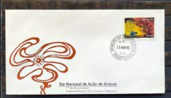 Envelope FDC 273 1982 Dia de Acao de Gracas Religiao CPD MG