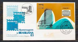 Envelope FDC 276 1982 Brasiliana Inclinados CBC e CPD RJ 01