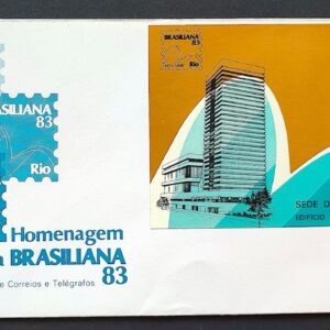 Envelope FDC 276 1982 Brasiliana Inclinados CPD SP