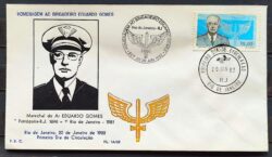 Envelope PVT 01A FIL 1982 Brigadeiro Eduardo Gomes Aeronautica Aviao Militar CBC e CPD RJ