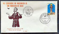 Envelope PVT 19B FIL 1982 Sao Francisco de Assis Religiao CBC e CPD CE
