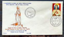Envelope PVT 27A FIL 1982 Santa Teresa de Jesus Religiao CBC e CPD RJ