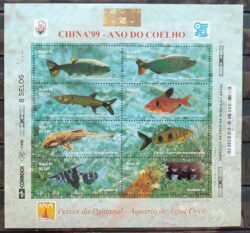 B 113 Bloco China Ano do Coelho Peixes do Pantanal 1999