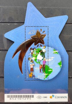 B 227 Bloco de Natal Estrela de Natal Religiao Mapa Cachorro 2022