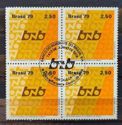 C 1094 Selo Banco do Nordeste Economia 1979 Quadra CBC CE