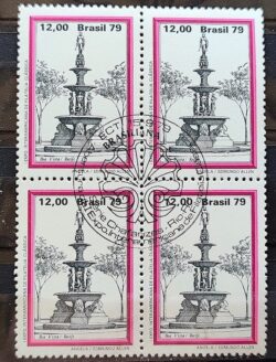 C 1114 Selo Chafariz Marilia 1979 Quadra CBC RJ