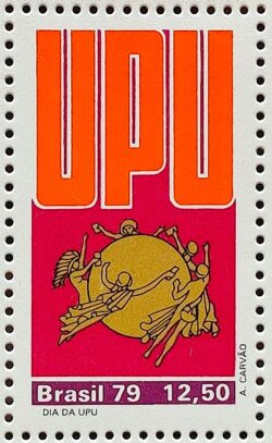 C 1120 Selo Dia da UPU Uniao Postal Universal Servico Postal 1979