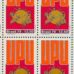 C 1120 Selo Dia da UPU Uniao Postal Universal Servico Postal 1979 Quadra